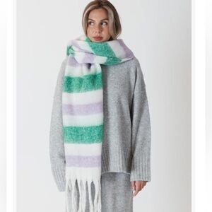 Acne Multicolor Striped Scarf